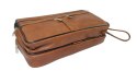 Saszetka Męska Skórzana Bardzo Duża GRETOS (PL) MAKO I Skóra Naturalna KARMELOWY 27 x 16 x 10 [cm]