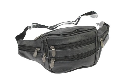 Saszetka Na Pas Biodrówka Nerka Polska Galanteria (PL) SKÓRA WŁOSKA CZARNA 24 x 16 x 9 [cm]