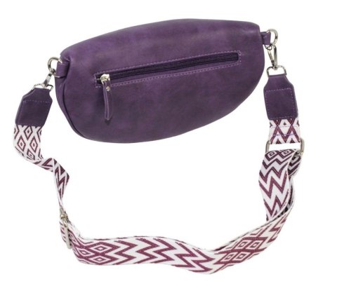 Saszetka Na Pas Biodrówka Nerka Średnia Jennifer Jones FIOLETOWA 3150 26 x 14 x 6 [cm] 