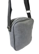 Skórzana Torba Męska Średnia Pionowa GRAFITOWA Antoszczyk (PL) 20 x 16 x 5 [cm]