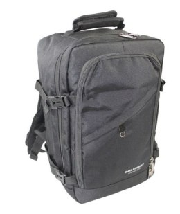 Solidny Plecak Bag Street ''DE LUXE'' Średni Plecak Rekreacyjny Rowerowy BS4107 CZARNY 40 x 26 x 19 [cm]