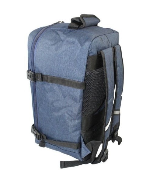 Solidny Plecak Bag Street ''DE LUXE'' Średni Plecak Rekreacyjny Rowerowy BS4107 CZARNY 40 x 26 x 19 [cm]