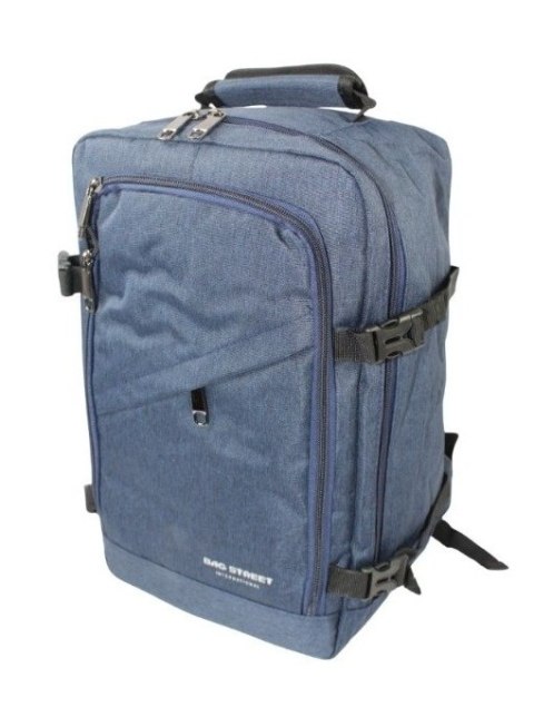 Solidny Plecak Bag Street ''DE LUXE'' Średni Plecak Rekreacyjny Rowerowy BS4107 GRANATOWY 40 x 26 x 19 [cm]