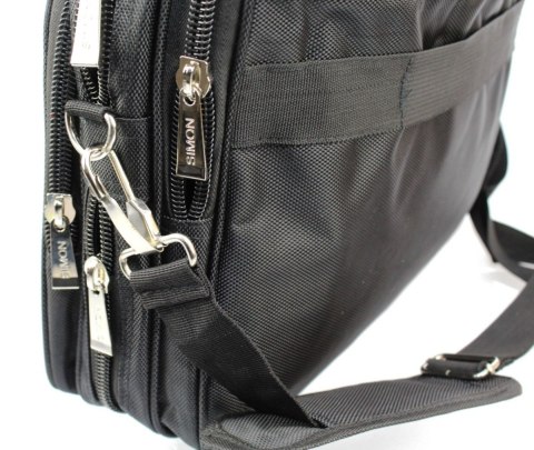 Torba Na Laptopa 15" Średnia Na Dokumenty Do Pracy Solidna SIMON Średni 501 41 x 31 x 10 [cm]