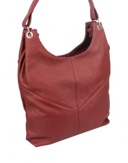 Torebka Skórzana MAGRE (PL) AGNIESZKA Skóra Naturalna BORDOWY