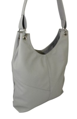 Torebka Skórzana MAGRE (PL) AGNIESZKA Skóra Naturalna JASNY POPIELATY 