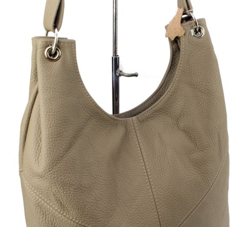 Torebka Skórzana MAGRE (PL) AGNIESZKA Skóra Naturalna KAWA Z MLEKIEM