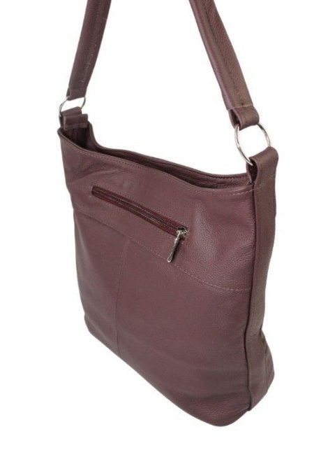 Torebka Skórzana MAGRE (PL) AŚKA Skóra Naturalna CIEMNY CZEKOLADOWY  