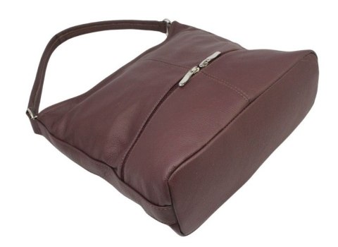 Torebka Skórzana MAGRE (PL) AŚKA Skóra Naturalna CIEMNY CZEKOLADOWY  