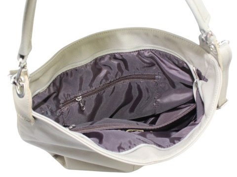 Torebka Skórzana Magre (PL) FIONA Skóra Naturalna BISZKOPTOWY