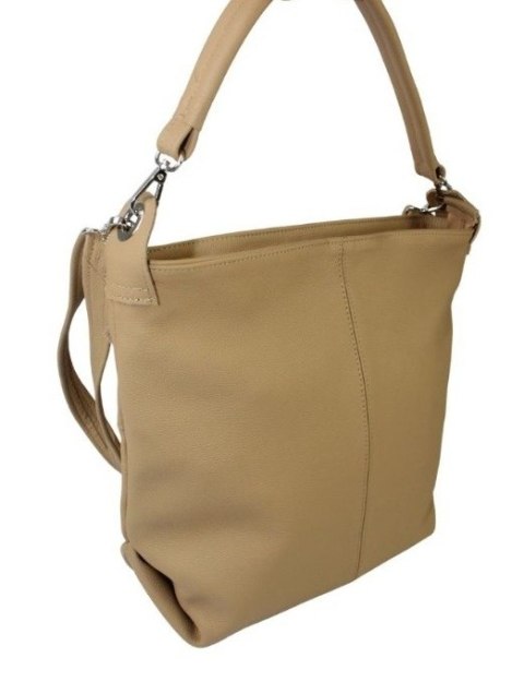 Torebka Skórzana Magre (PL) FIONA Skóra Naturalna BISZKOPTOWY