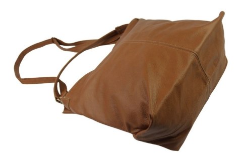 Torebka Skórzana Magre (PL) Skóra Naturalna FIONA BRĄZOWA Matowa