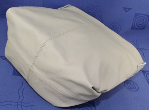 Torebka Skórzana Magre (PL) Skóra Naturalna FIONA JASNY POPIELATY