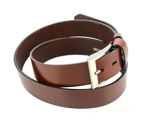 Pasek Męski Skórzany COMPLEX (PL) "GŁADKI" Skóra Licowa EXTRA 40 mm BRĄZOWY Pasek Męski Skórzany COMPLEX (PL) "GŁADKI" Skóra Licowa EXTRA 40 mm BRĄZOWY
