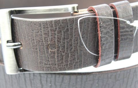 Pasek Męski Skórzany PAS-MAX (PL) "KORNIK" CZEKOLADOWY Skóra Licowa EXTRA 40 mm Pasek Męski Skórzany PAS-MAX (PL) "KORNIK" CZEKOLADOWY Skóra Licowa EXTRA 40 mm