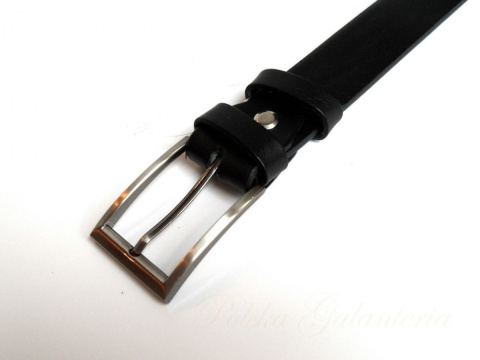 Pasek Męski Skórzany PAS-MAX (PL) GŁADKI Skóra Licowa EXTRA 30 mm CZARNY Pasek Męski Skórzany PAS-MAX (PL) GŁADKI Skóra Licowa EXTRA 30 mm CZARNY