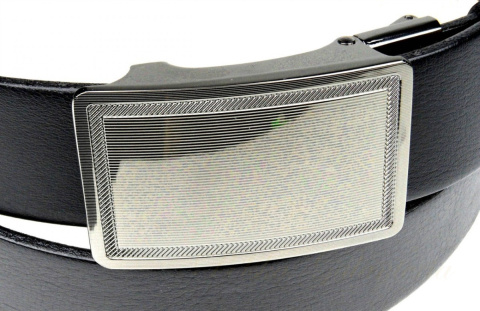 Wizytowy Pasek Skórzany 35 mm PAS-MAX (PL) Pełna Klamra AUTOMAT/SAMOZACISK Garnitur CZARNY ASZ35/KASZ6 Wizytowy Pasek Skórzany 35 mm PAS-MAX (PL) Pełna Klamra AUTOMAT/SAMOZACISK Garnitur CZARNY ASZ35/KASZ6