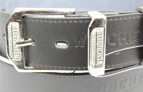 Pasek Skórzany COMPLEX (PL) Tłoczony Napis "WINCHESTER" Skóra Licowa EXTRA 40 mm CZARNY Pasek Skórzany COMPLEX (PL) Tłoczony Napis "WINCHESTER" Skóra Licowa EXTRA 40 mm CZARNY