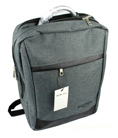 Solidny Plecak Bag Street ''DE LUXE'' 4014 Duży Z Funkcją Noszenia Laptopa 15'' Solidny Plecak Bag Street ''DE LUXE'' 4014 Duży Z Funkcją Noszenia Laptopa 15''