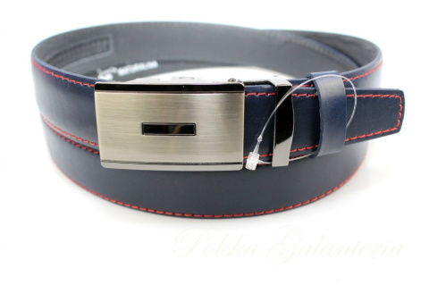 Wizytowy Pasek Skórzany 30 mm COMPLEX (PL) Pełna Klamra AUTOMAT/ZĄBEK Garnitur NIEBIESKI Zaokrąglony AZ30/KAZ25 Wizytowy Pasek Skórzany 30 mm COMPLEX (PL) Pełna Klamra AUTOMAT/ZĄBEK Garnitur NIEBIESKI Zaokrąglony AZ30/KAZ25