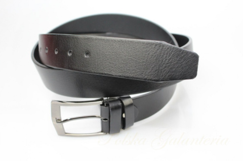 Pasek Skórzany Męski PAS-MAX (PL) Gładki 40 mm Skóra Licowa EXTRA CZARNY k91 Pasek Skórzany Męski PAS-MAX (PL) Gładki 40 mm Skóra Licowa EXTRA CZARNY k91