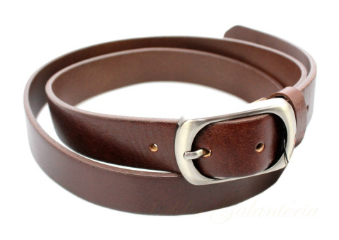 Pasek Damski Skórzany PAS-MAX (PL) Skóra Licowa EXTRA Gładki 30 mm CZEKOLADOWY k41 Pasek Damski Skórzany PAS-MAX (PL) Skóra Licowa EXTRA Gładki 30 mm CZEKOLADOWY k41