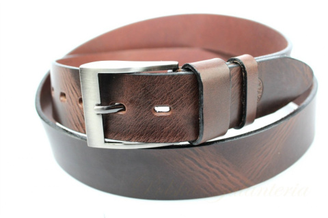 Pasek Męski Skórzany BETLEWSKI (PL) Skóra Naturalna Licowa EXTRA Gładki 40 mm BRĄZOWY GNIECIONY Pasek Męski Skórzany BETLEWSKI (PL) Skóra Naturalna Licowa EXTRA Gładki 40 mm BRĄZOWY GNIECIONY