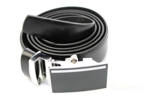 Wizytowy Pasek Skórzany 30 mm COMPLEX (PL) Pełna Klamra AUTOMAT/ZĄBEK Garnitur CZARNY Zaokrąglony AZ30/KAZ9 Wizytowy Pasek Skórzany 30 mm COMPLEX (PL) Pełna Klamra AUTOMAT/ZĄBEK Garnitur CZARNY Zaokrąglony AZ30/KAZ9