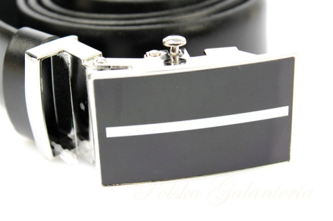 Wizytowy Pasek Skórzany 30 mm COMPLEX (PL) Pełna Klamra AUTOMAT/ZĄBEK Garnitur CZARNY Zaokrąglony AZ30/KAZ4 Wizytowy Pasek Skórzany 30 mm COMPLEX (PL) Pełna Klamra AUTOMAT/ZĄBEK Garnitur CZARNY Zaokrąglony AZ30/KAZ4
