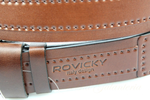 Pasek Skórzany Męski ROVICKY (PL) KASZTANOWY 40 mm Skóra Licowa Extra WZÓR 1 Pasek Skórzany Męski ROVICKY (PL) KASZTANOWY 40 mm Skóra Licowa Extra WZÓR 1
