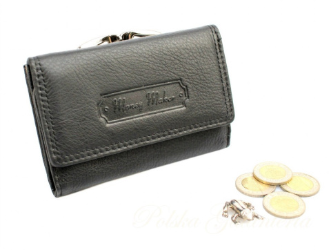 Portfel Damski Skórzany MONEY MAKER Skóra Licowa Klamra 12 cm MM5286 Portfel Damski Skórzany MONEY MAKER Skóra Licowa Klamra 12 cm MM5286