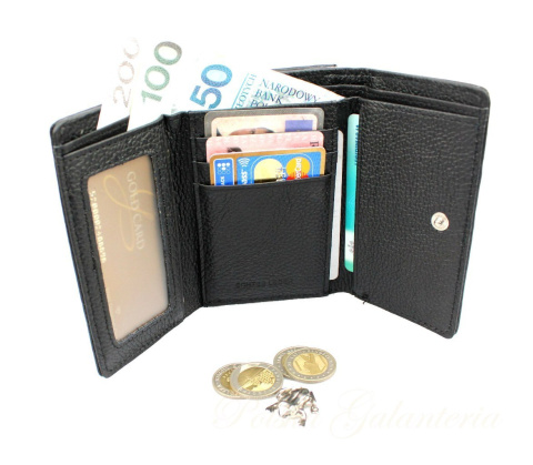 Portfel Damski Skórzany MONEY MAKER Skóra Licowa Klamra 12 cm MM5286 Portfel Damski Skórzany MONEY MAKER Skóra Licowa Klamra 12 cm MM5286