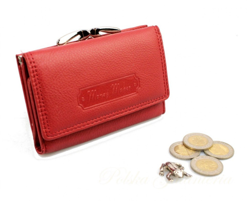 Portfel Damski Skórzany MONEY MAKER Skóra Licowa Klamra 12 cm MM5286 Portfel Damski Skórzany MONEY MAKER Skóra Licowa Klamra 12 cm MM5286