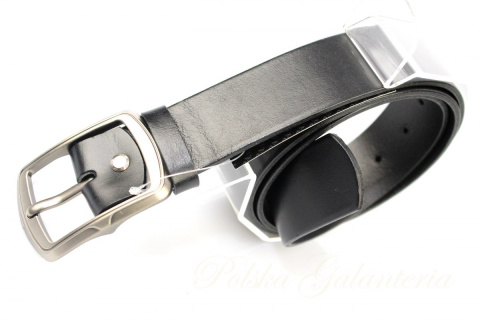 Pasek Skórzany Damski PAS-MAX (PL) Skóra Naturalna EXTRA Gładki 40 mm CZARNY Pasek Skórzany Damski PAS-MAX (PL) Skóra Naturalna EXTRA Gładki 40 mm CZARNY