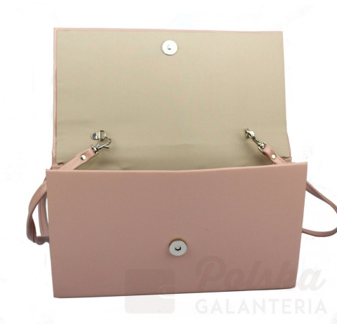 Elegancka Torebka/Kopertówka Torebka Wizytowa PolskaGalanteria WZÓR 2 BL PUDROWY RÓŻ DŁUGA Elegancka Torebka/Kopertówka Torebka Wizytowa PolskaGalanteria WZÓR 2 BL PUDROWY RÓŻ DŁUGA