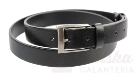 Pasek Męski Skórzany PAS-MAX (PL) GŁADKI Skóra Licowa EXTRA 30 mm CZARNY Pasek Męski Skórzany PAS-MAX (PL) GŁADKI Skóra Licowa EXTRA 30 mm CZARNY