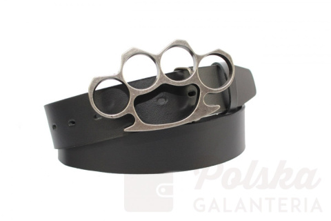 Pasek Skórzany COMPLEX (PL) Skóra Licowa 40 mm Klamra Pełna Na Bolczyk BLASZKA "KASTET MAT" Pasek Skórzany COMPLEX (PL) Skóra Licowa 40 mm Klamra Pełna Na Bolczyk BLASZKA "KASTET MAT"