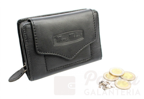 Portfel Damski Skóra Licowa MONEY MAKER 13 cm Suwak Na Zewnątrz RFID Kuferek Wzór II MM528B Portfel Damski Skóra Licowa MONEY MAKER 13 cm Suwak Na Zewnątrz RFID Kuferek Wzór II MM528B