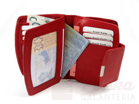 Portfel Damski Skóra Licowa MONEY MAKER 13 cm Suwak Na Zewnątrz Kuferek Wzór I 12126B Portfel Damski Skóra Licowa MONEY MAKER 13 cm Suwak Na Zewnątrz Kuferek Wzór I 12126B
