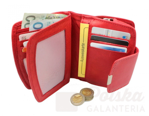 Portfel Damski Skóra Licowa MONEY MAKER 13 cm Suwak Na Zewnątrz Kuferek Wzór I 12126B Portfel Damski Skóra Licowa MONEY MAKER 13 cm Suwak Na Zewnątrz Kuferek Wzór I 12126B