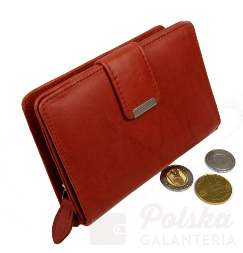 Portfel Damski Skórzany MONEY MAKER Skóra Licowa 13 cm Z Suwakiem Na Zewnątrz MM509B Portfel Damski Skórzany MONEY MAKER Skóra Licowa 13 cm Z Suwakiem Na Zewnątrz MM509B
