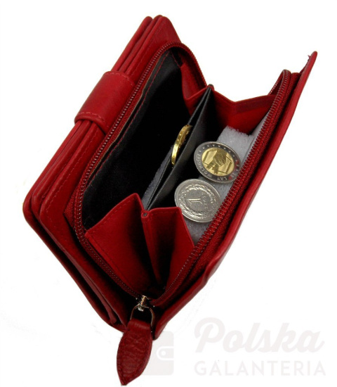 Portfel Damski Skórzany MONEY MAKER Skóra Licowa 13 cm Z Suwakiem Na Zewnątrz MM509B Portfel Damski Skórzany MONEY MAKER Skóra Licowa 13 cm Z Suwakiem Na Zewnątrz MM509B