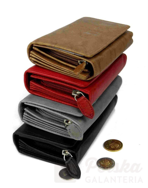 Portfel Damski Skórzany MONEY MAKER Skóra Licowa Długi Suwak Mozaika 12132B Portfel Damski Skórzany MONEY MAKER Skóra Licowa Długi Suwak Mozaika 12132B