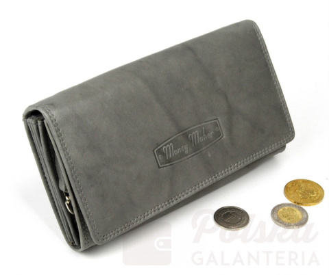 Portfel Damski Skórzany MONEY MAKER Skóra Licowa Długi Suwak Mozaika 12132B Portfel Damski Skórzany MONEY MAKER Skóra Licowa Długi Suwak Mozaika 12132B