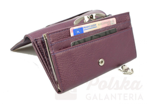 Portfel Damski Skórzany MONEY MAKER Skóra Licowa Duży Z Klamrą MM5285 Portfel Damski Skórzany MONEY MAKER Skóra Licowa Duży Z Klamrą MM5285