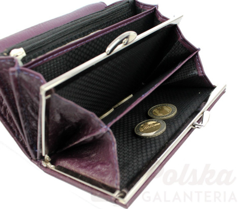 Portfel Damski Skórzany MONEY MAKER Skóra Licowa Duży Z Klamrą MM5285 Portfel Damski Skórzany MONEY MAKER Skóra Licowa Duży Z Klamrą MM5285