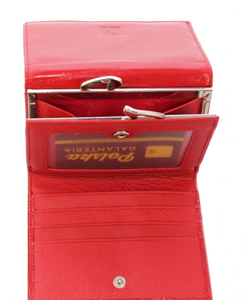 Portfel Damski Skórzany NICOLE 12 cm Klamra Skóra Naturalna Z Klapką NI47009 Portfel Damski Skórzany NICOLE 12 cm Klamra Skóra Naturalna Z Klapką NI47009