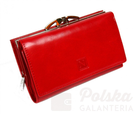 Portfel Damski Skórzany NICOLE 14 cm Klamra I Suwak Skóra Naturalna NI55021 Portfel Damski Skórzany NICOLE 14 cm Klamra I Suwak Skóra Naturalna NI55021