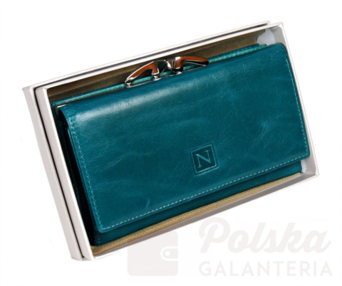 Portfel Damski Skórzany NICOLE 14 cm Klamra I Suwak Skóra Naturalna NI55021 Portfel Damski Skórzany NICOLE 14 cm Klamra I Suwak Skóra Naturalna NI55021