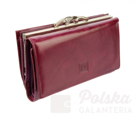 Portfel Damski Skórzany NICOLE 14 cm Klamra I Suwak Skóra Naturalna NI55021 Portfel Damski Skórzany NICOLE 14 cm Klamra I Suwak Skóra Naturalna NI55021